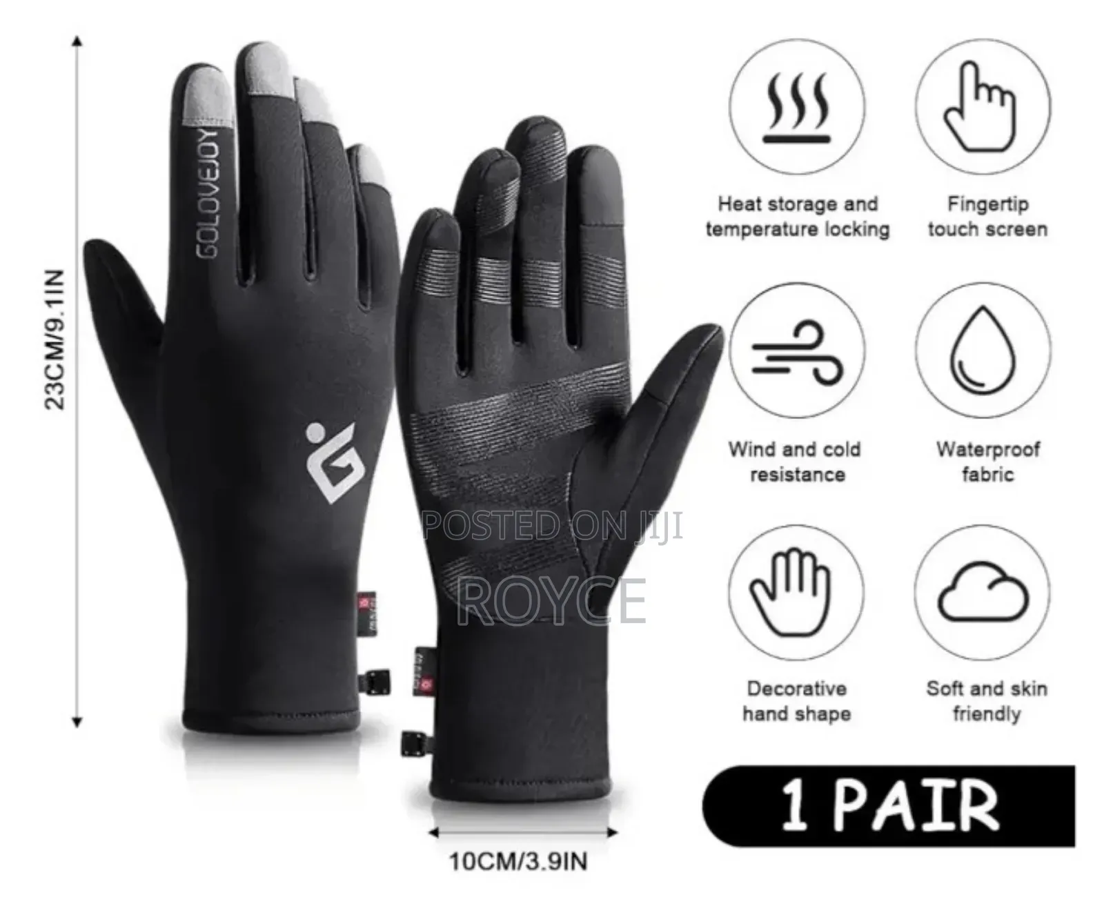 Golovejoy Touch Screen Winter Gloves