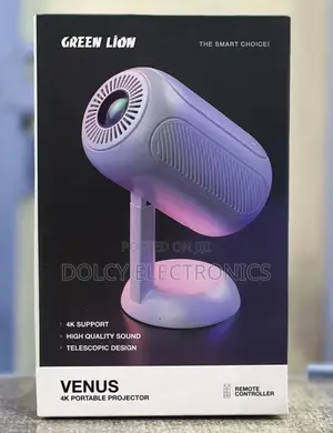 Green Lion Venus4k Portable Projector - White
