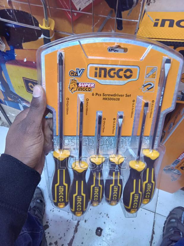 Ingco 6 Pcs Screwdriver Set, Model Number Hksd0628.