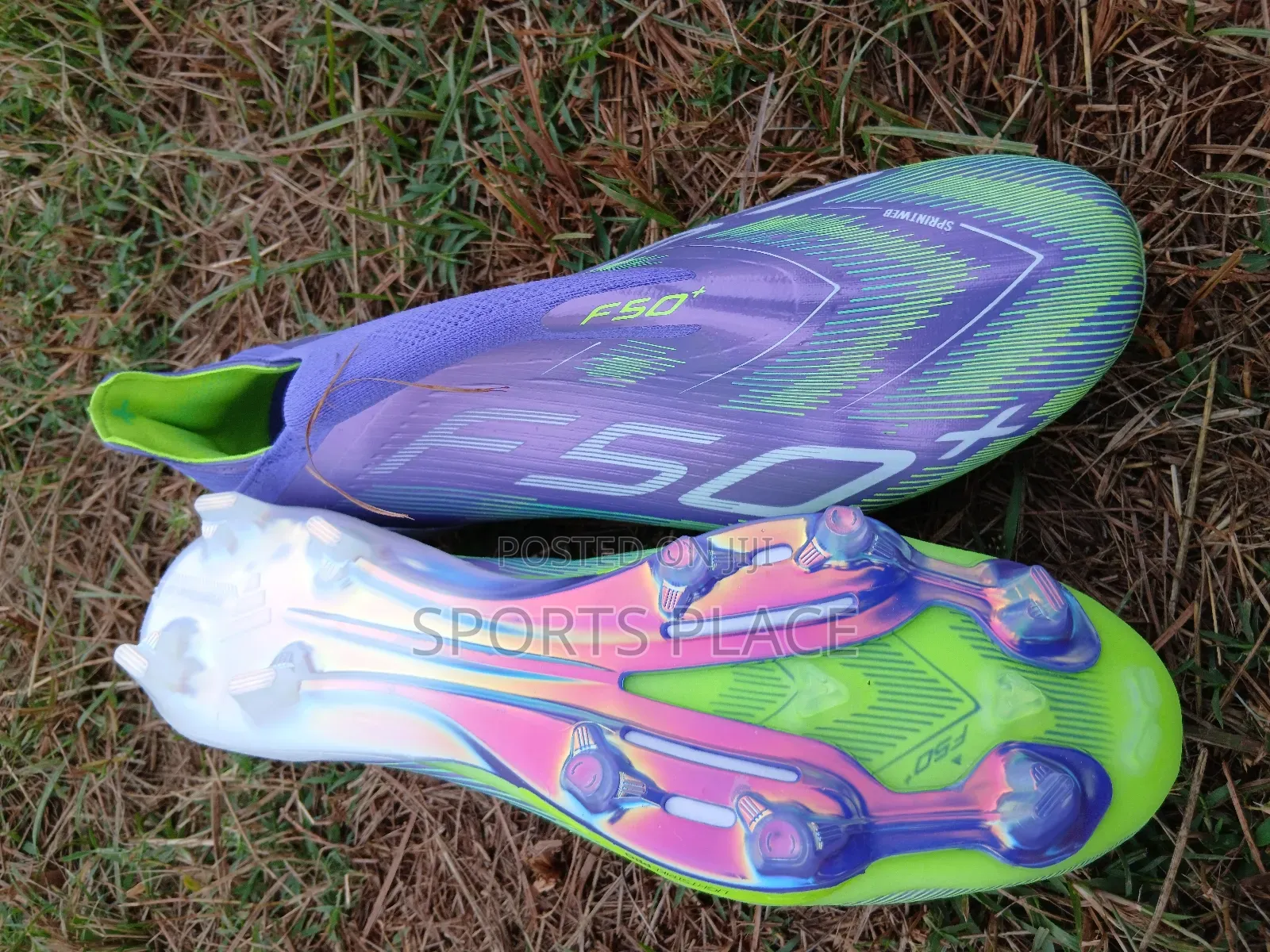 Adidas F50 Rush Purple Laceless Football Boots