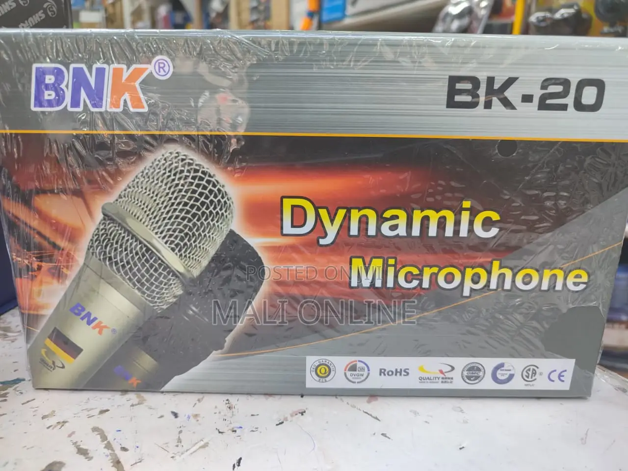 Bnk Bk-20 Wired Dynamic Microphone Cardioid Metal Body Mic