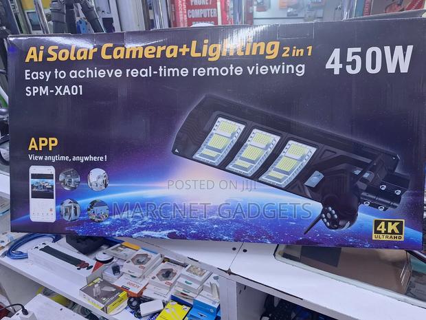 Ai V380 Outdoor 4g Camera 450w Flood Light With Remote View - main view