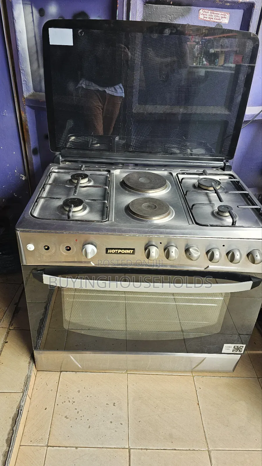Hotpoint 6burner 60x90 Cooker 4gas+2electric