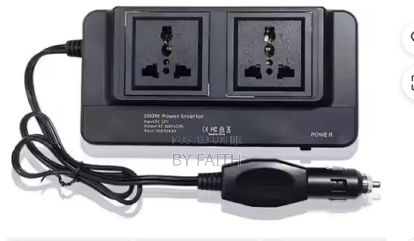 ]]200w Portable Power Car Inverter