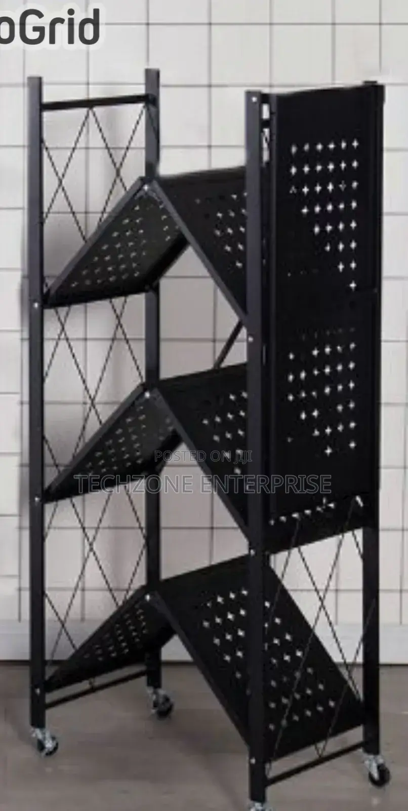 Multifunctional 5 Tier Foldable Kitchen Storage Rack