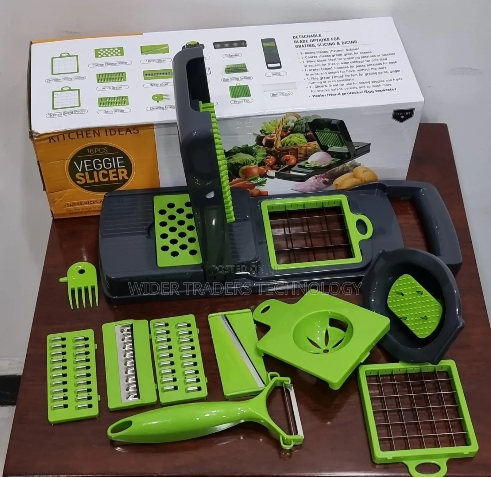 16pc Veggie Cutter Slicer Dicer Chopper