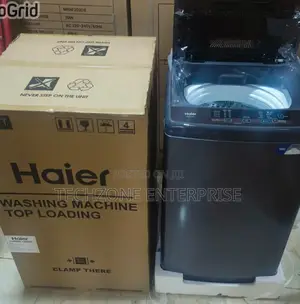Haier Hwm80-1269s6 8kg Top-Load Washing Machine Grey 800rpm,