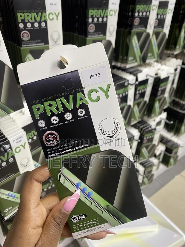 Soopur Privacy Screen Protector for iPhone 13 Tempered Glass - main view