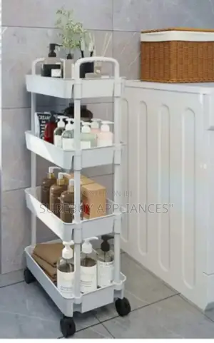 4-Tier Multifunctional Organizer Rack – Durable Hard Plastic