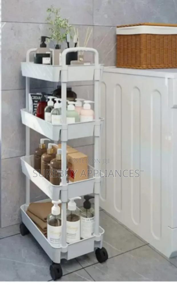 4-Tier Multifunctional Organizer Rack – Durable Hard Plastic - main view