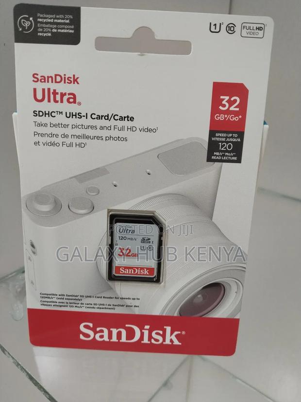 Sandisk 32gb Ultra Uhs-I SDHC Memory Card - main view