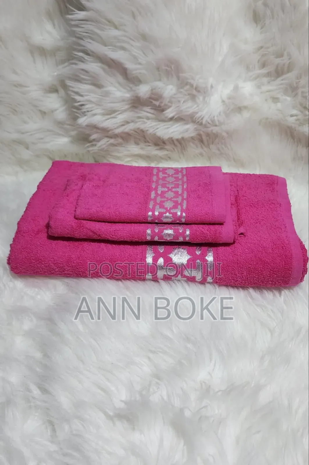 *3pcs 100% Egyptian Cotton Towels Are Available.* Size (Xl)