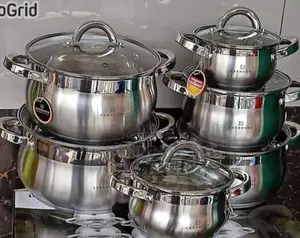 Edenberg Eb-4007 12 Pieces Stainless Steel Cookware Set