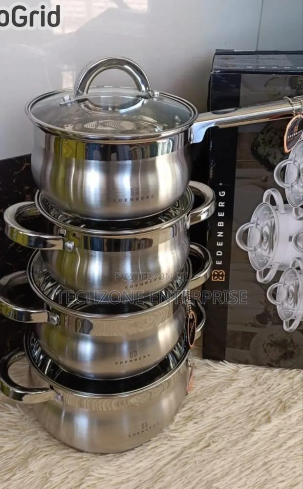 Edenberg Eb-3719 10 Pieces Stainless Steel Cookware