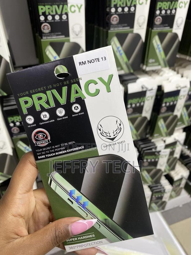 Aywlpp Privacy Screen Protector for Xiaomi Redmi Note 13 - thumbnail 2