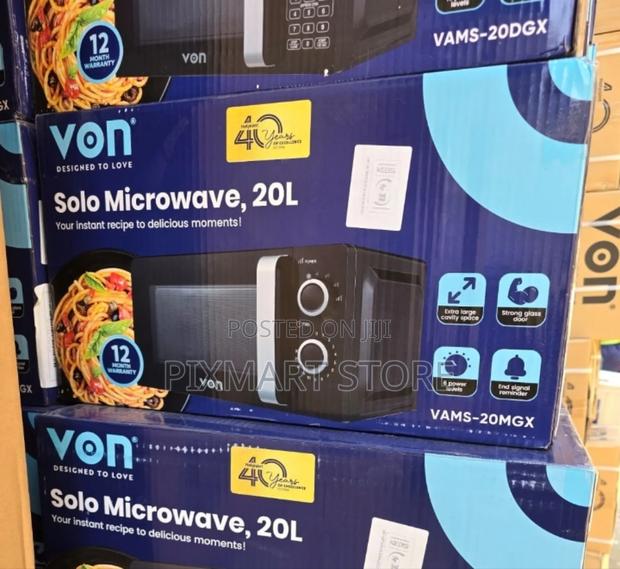 Von Manual Microwave 20l -Heats Meals in Minutes