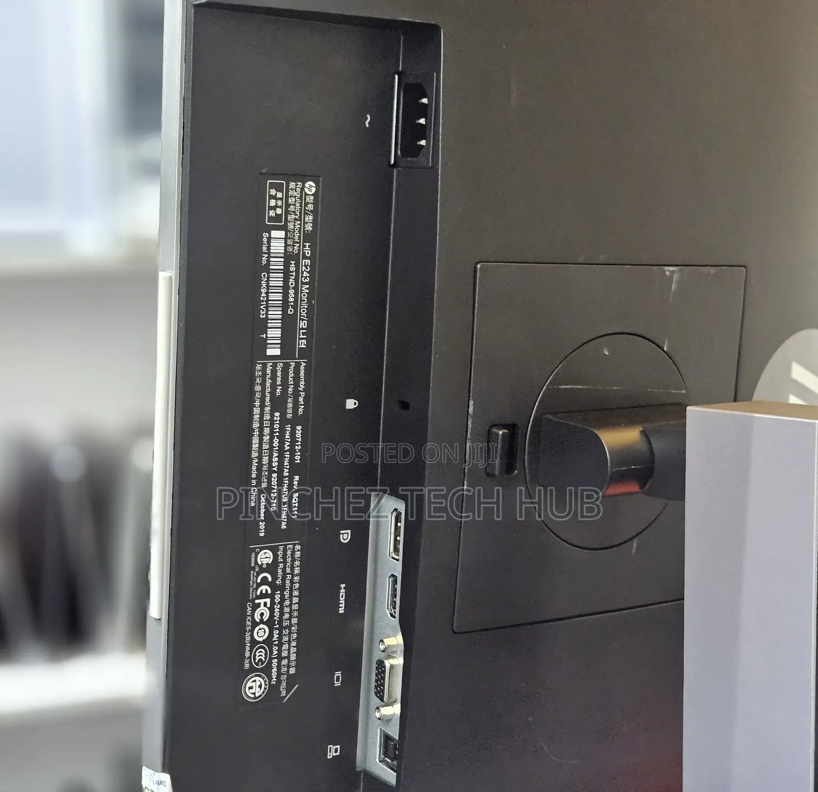 Hp E243 24 Inch Frameless Hdmi Display Port Vga