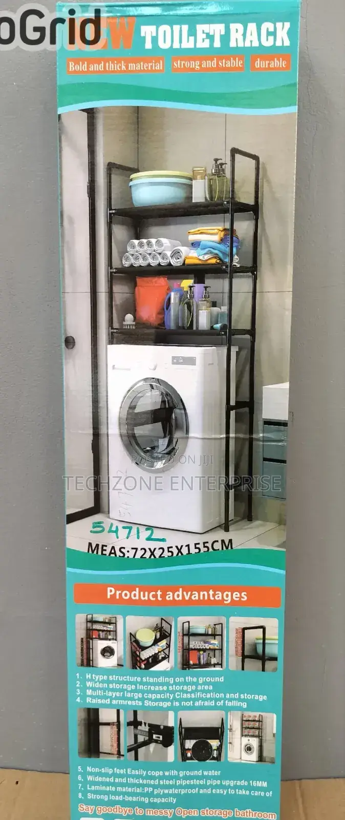 Over the Washing Machine Stand 3 Tier Heavy Duty Organizer 