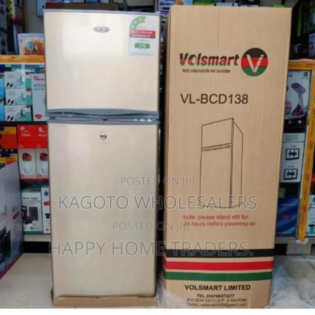 Double Door Fridge - Volsmart 138litres Fridge