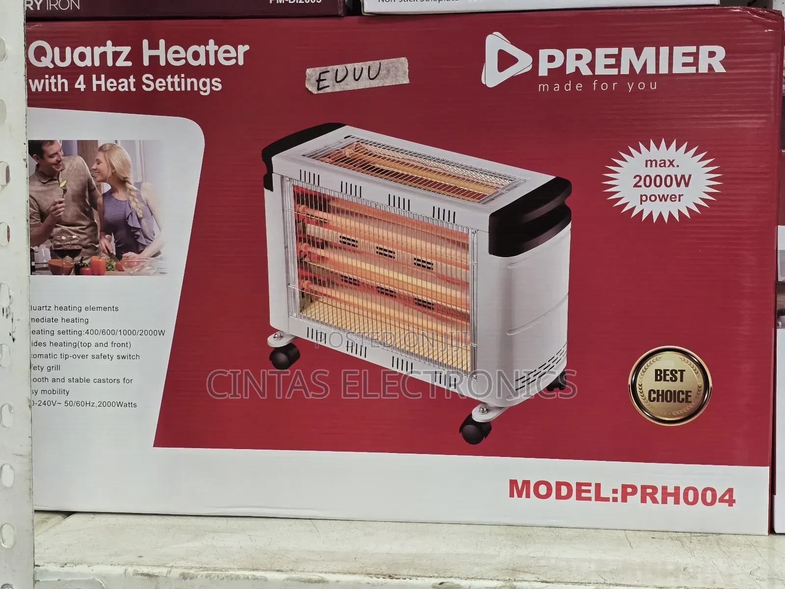2000w Premier Room Heater/House Heater