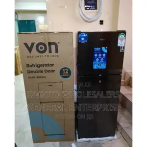 Two Door  Von Black. Von 138litres Refrigerator