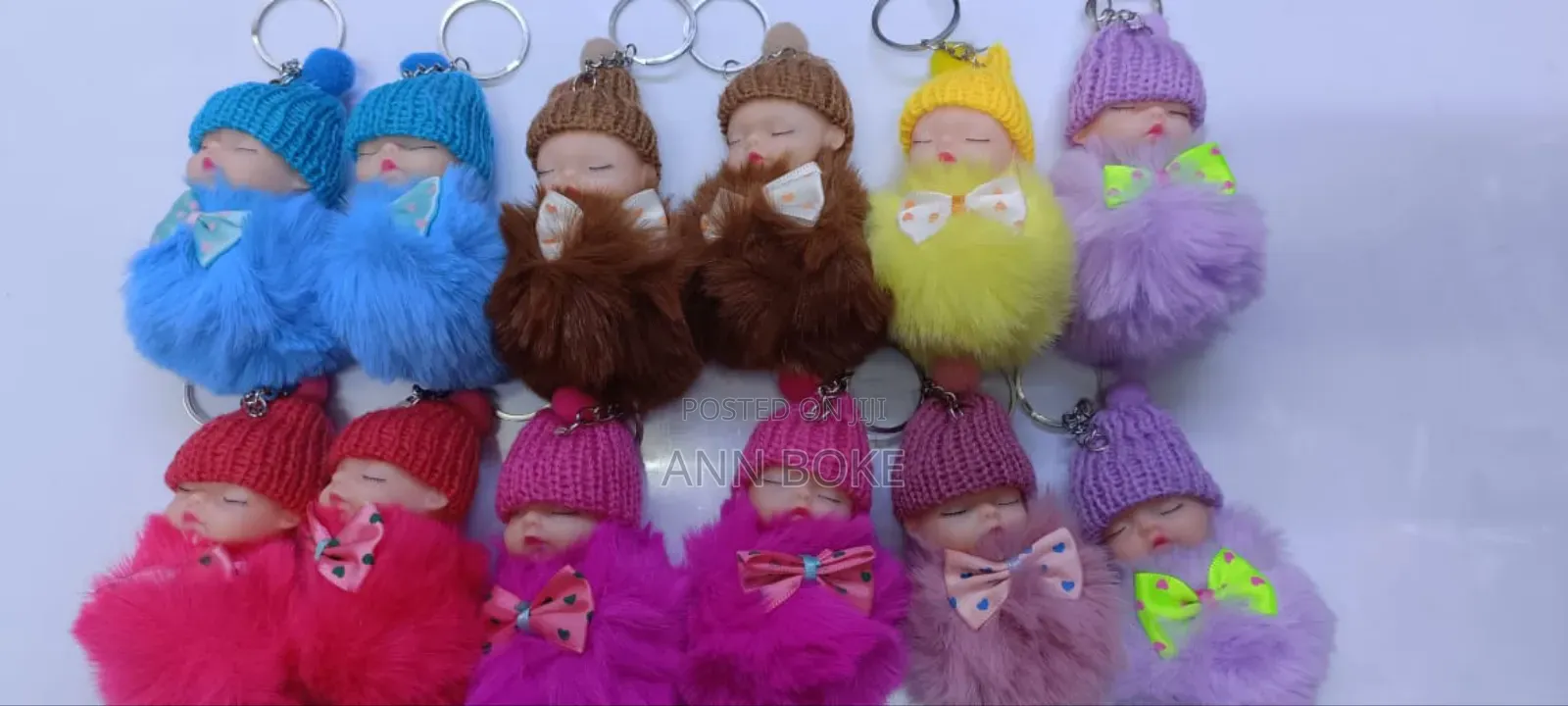 Fluffy Kids Keyholders
