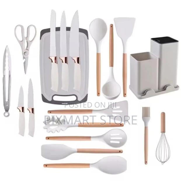 Executive 19pcs Silicone Kitchen Utensils -Durable - main view