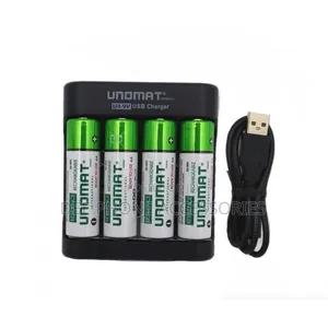 Unomat 4 Aa + Charger Rechsrgeable Battery