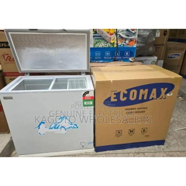 White. Ecomax 169litres Chest Freezer