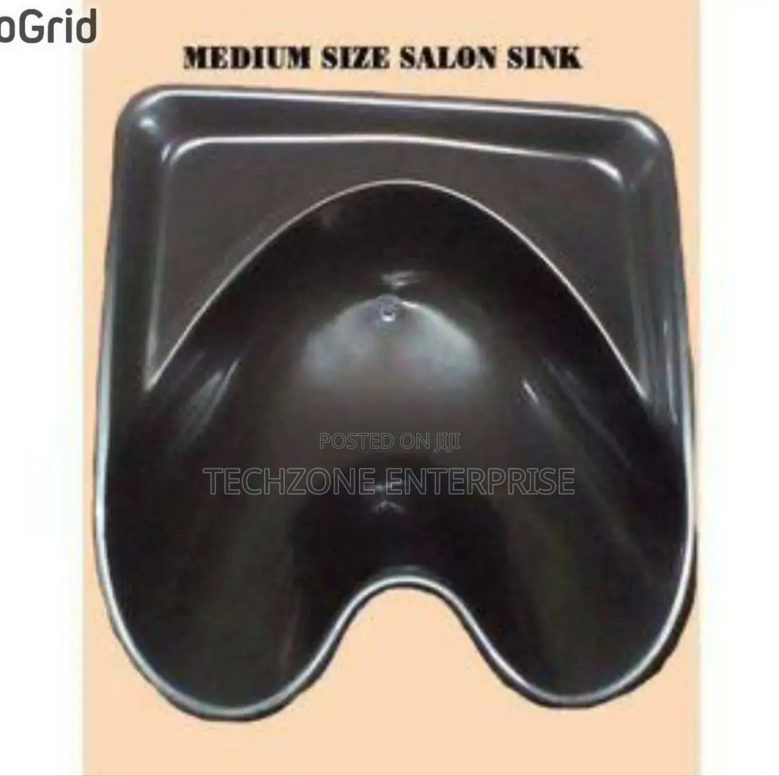Durable Fibreglass Black Salon Sink