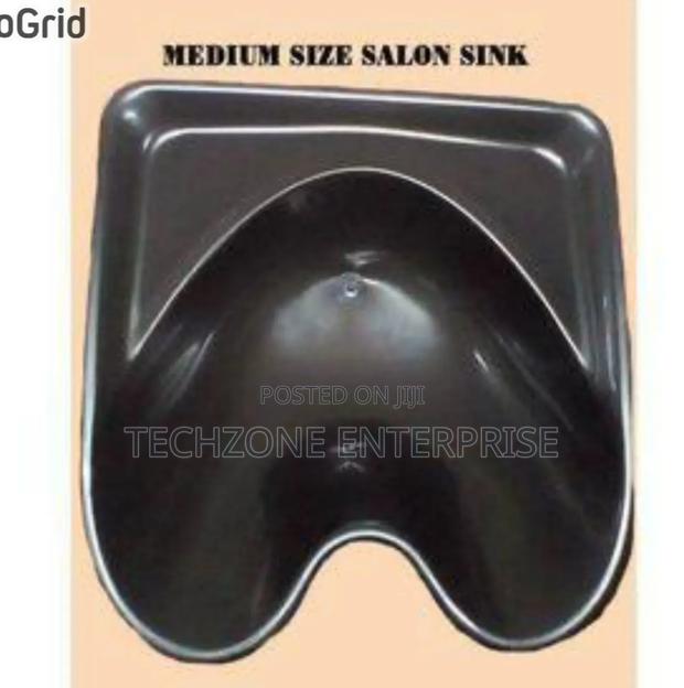 Comfortable Medium Black Saloon Sink - main view
