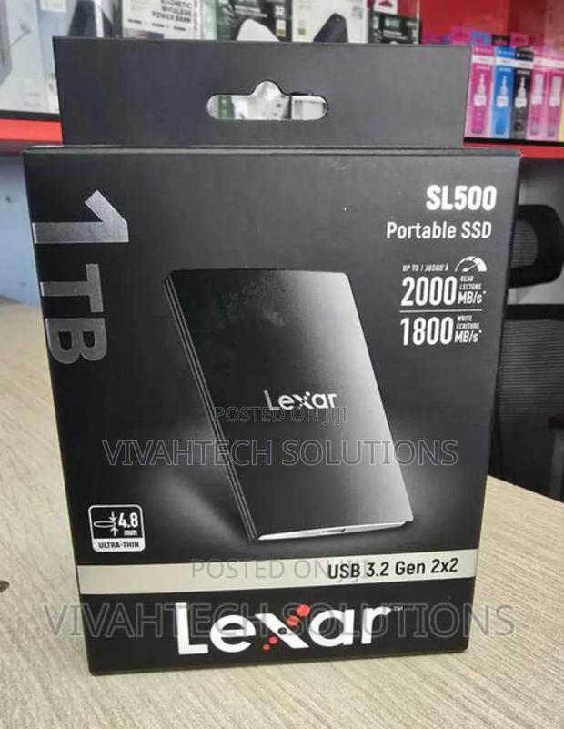 Lexar 1tb Sl500 Usb 3.2 Gen 2 Type-c Portable 1tb Ssd