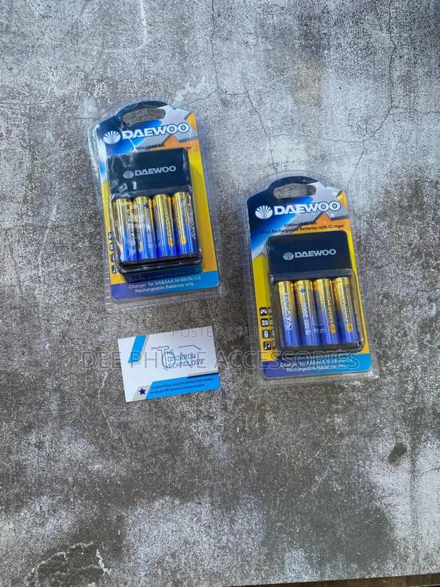 Daewoo 4 Aa + Charger Rechargeable Battery