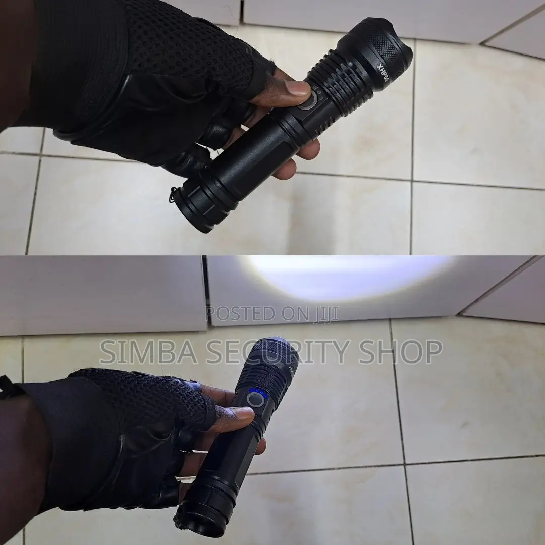 Very Bright Flashlight P50 Torch 2000 Lumens Rechargeable