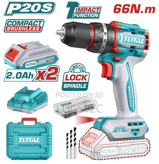 Total Compact Brushless Cordless Impact Drill, - thumbnail 3