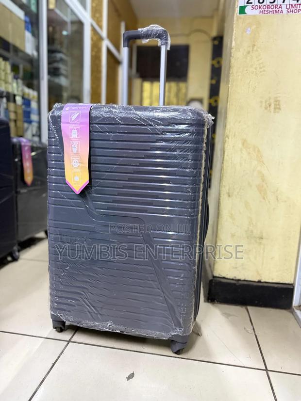 Large Dark Grey Rubber Suitcase 1 Pc for 23kgs
