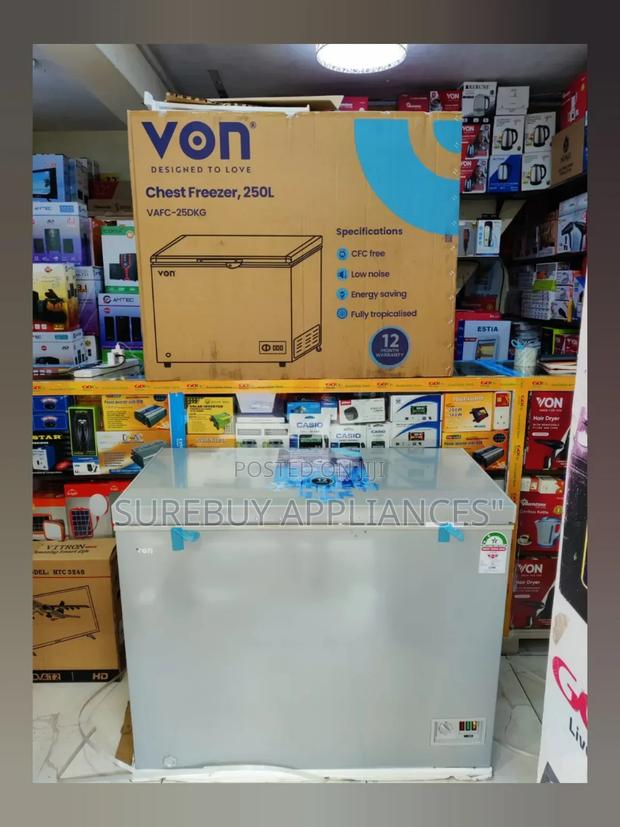 *Von Chest Freezer 250litres