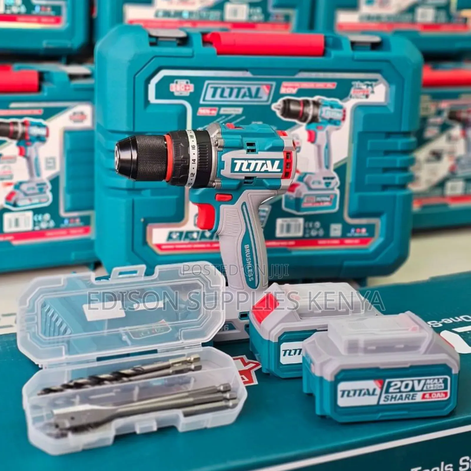 20v Cordless Drill 96n.M Total Impact Drill Battery ,Charger