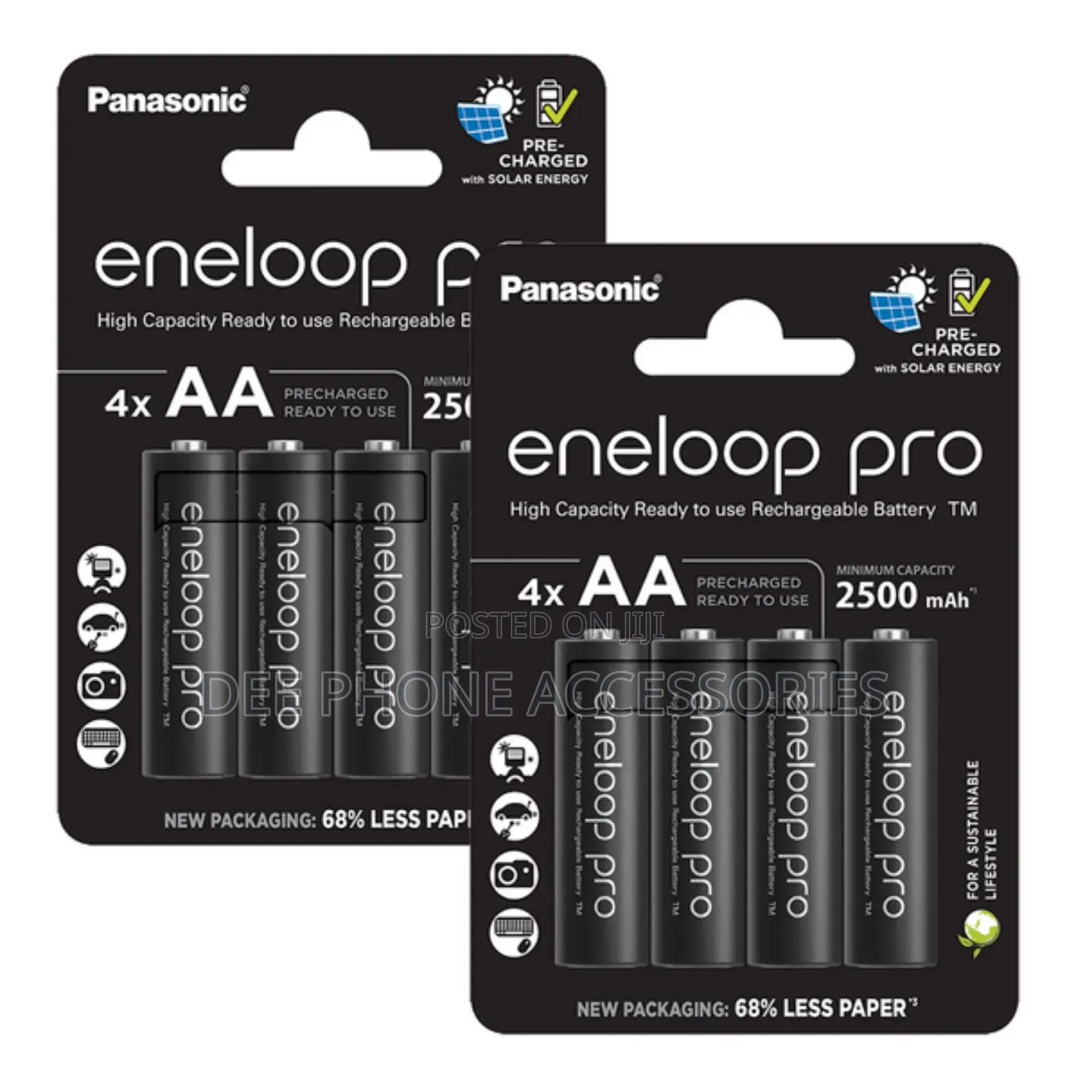 Eneloop Pro 4 Aa Black Rechargeable Batteries