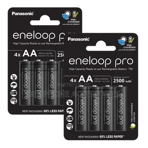 Eneloop Pro 4 Aa Black Rechargeable Batteries