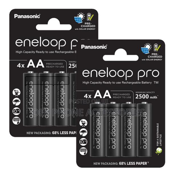 Eneloop Pro 4 Aa Black Rechargeable Batteries