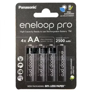 Eneloop Pro 4 Aa Black Rechargeable Batteries