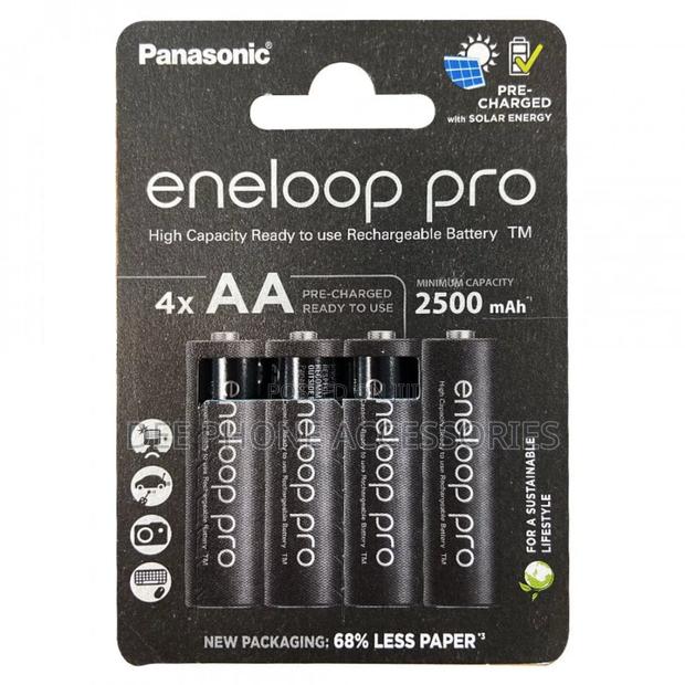 Eneloop Pro 4 Aa Black Rechargeable Batteries - thumbnail 2