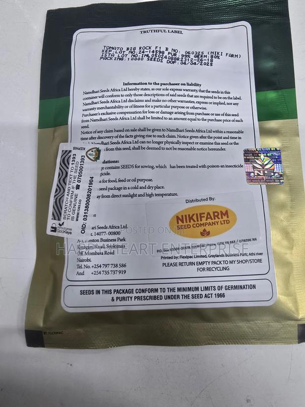 Big Rock F1 10,000 Tomato Seeds - thumbnail 4