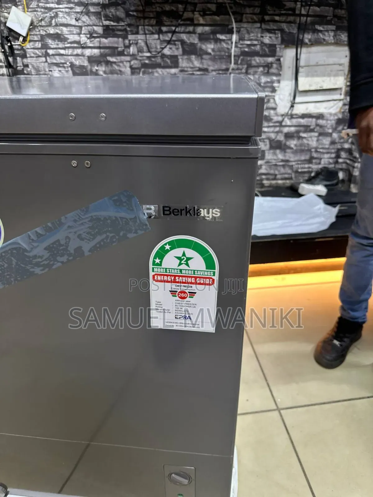 Berklays Chest Freezer 150 Liters Fast Freezing Function