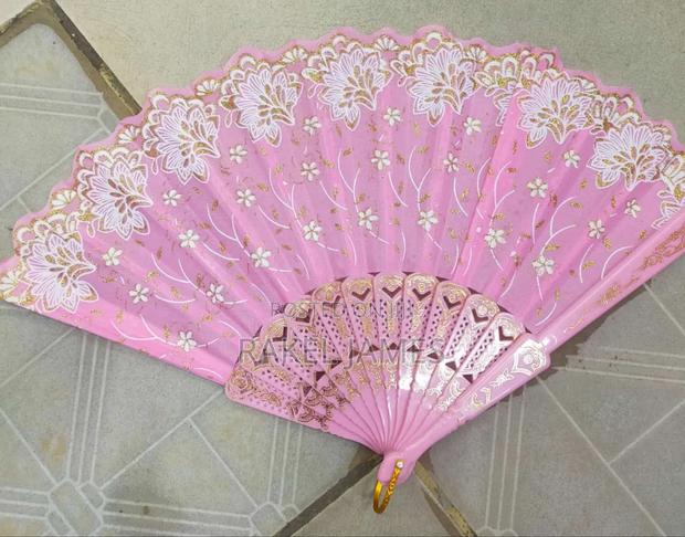 Pink Folding Fan - main view