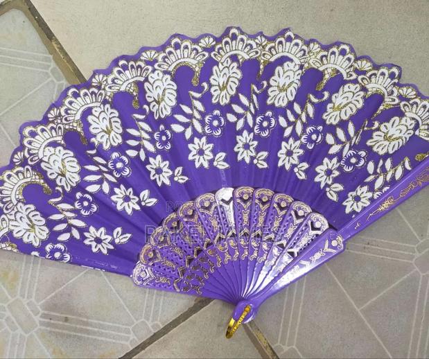 Pink Folding Fan - thumbnail 2