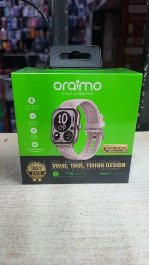 Oraimo Watch 5 Calling Ladies Smart Watch – Berry Grey.
