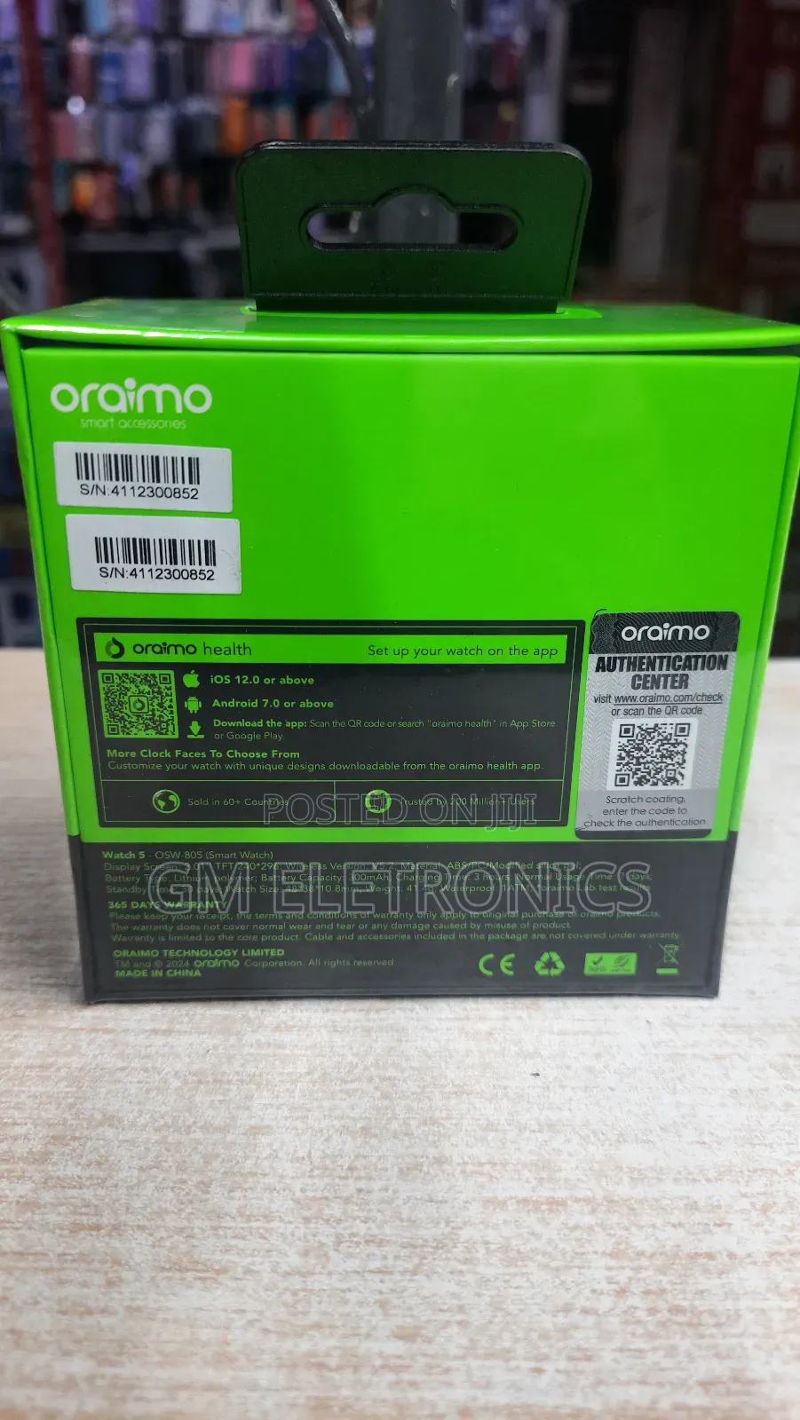 Oraimo Watch 5 Calling Ladies Smart Watch – Berry Grey.