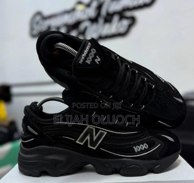 New Balance 1000 All Black Original Shoes - main view